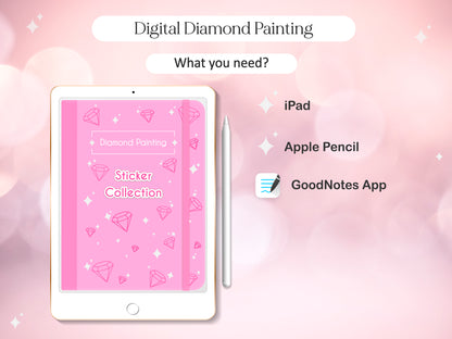 Digital Diamond Painting Stickers