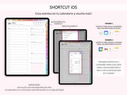 Agenda Docente Digital SIN FECHAS (ESPAÑOL)
