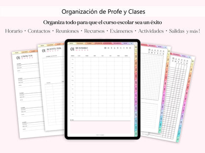 Agenda Docente Digital SIN FECHAS (ESPAÑOL)