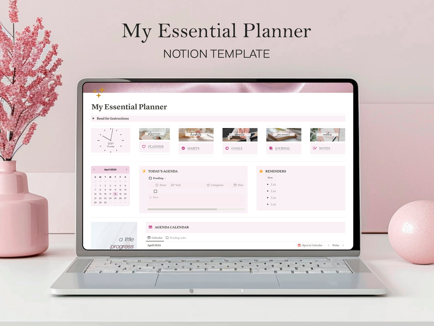 My Essential Planner ✦ Notion Template ✦ Boost Your Productivity