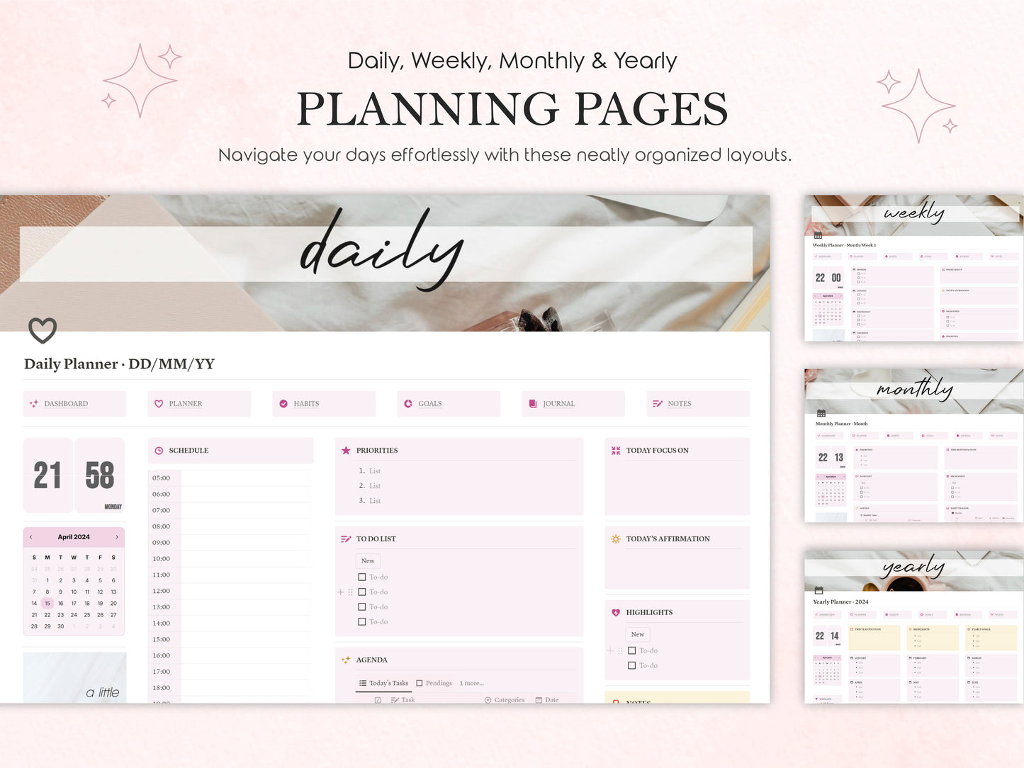 My Essential Planner ✦ Notion Template ✦ Boost Your Productivity