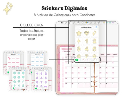 Spanish Words Digital Stickers
