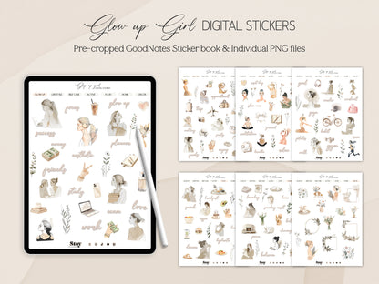GLOW UP DIGITAL STICKERS
