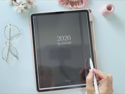 2026 Agenda Digital Modo Oscuro (Inglés)